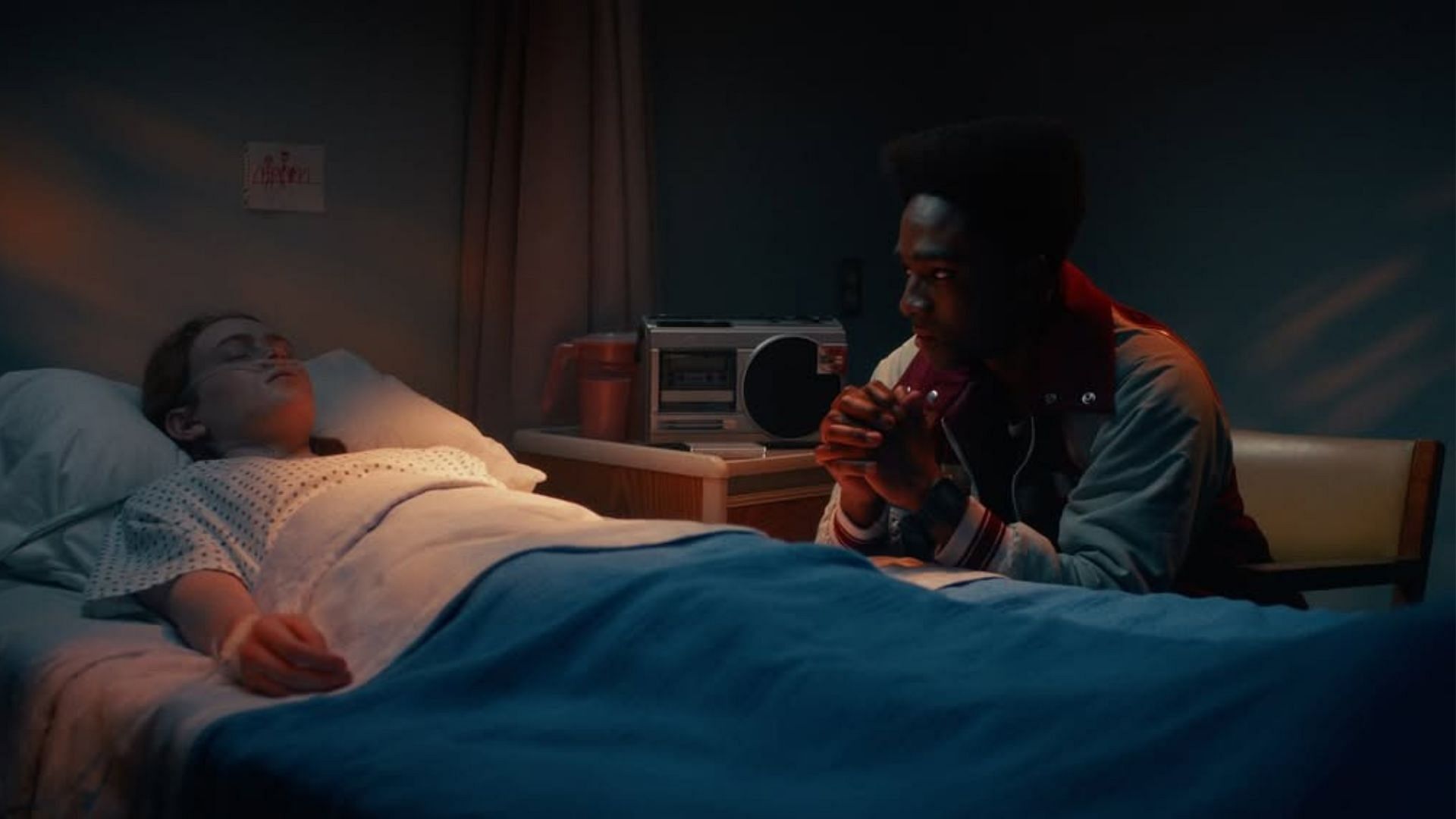 Caleb McLaughlin as Lucas Sinclair (Image via Instagram/@strangerthingstv)